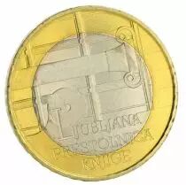 Slov&eacute;nie 3 Euros Comm&eacute;mo. SLOVENIE 2010 - Ljubjana  capitale mondiale du livre