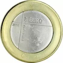 Slov&eacute;nie 3 Euros Comm&eacute;mo. SLOVENIE 2016 - Croix rouge
