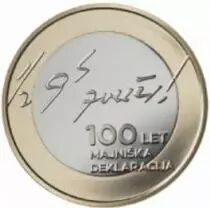 Slov&eacute;nie 3 Euros Comm&eacute;mo. SLOVENIE 2017 - D&eacute;claration de Mai
