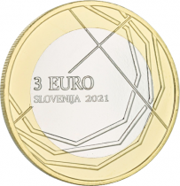 Slovénie 3 Euros Commémo. SLOVENIE 2021 - 300 ans de la Passion de ?kofja Loka