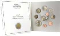 Slovénie Coffret BU Euro SLOVENIE 2021 - 200 ans du 1e Musée de Slovénie et 300 ANS DE LA PASSION DE ?KOFJA LOKA