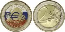Slowenien 2 Euros - 10 years of the Euro - Colorised - 2012