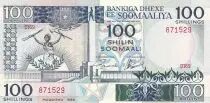 Somalia 100 Shillings - Woman and baby - Factory - 1988