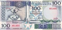 Somalia 100 Shillings - Woman and baby- Factory - 1987