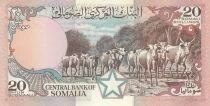 Somalia 20 Shillings - Central Bank - Cows - 1987