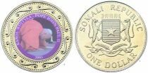 Somalie 1 Dollar La Vie de Jean-Paul II - 2005 - Coloris&eacute;
