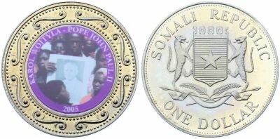 Somalie 1 Dollar La Vie de Jean-Paul II - 2005 - Coloris�