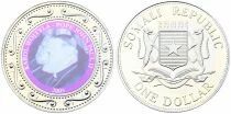 Somalie 1 Dollar La Vie de Jean-Paul II - 2005 - Coloris&eacute;