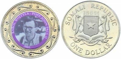 Somalie 1 Dollar La Vie de Jean-Paul II - 2005 - Coloris�