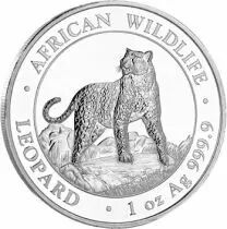 Somalie 1 Once Argent Somalie 2022 - L&eacute;opard