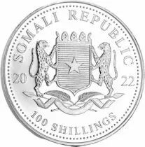 Somalie 1 Once Argent Somalie 2022 - L&eacute;opard