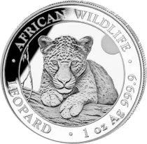 Somalie 1 Once Argent Somalie 2025 - Léopard - 100 Shillings - Argent