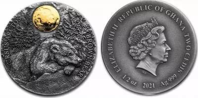 Somalie 2 C�dis Elisabeth II - Ours - 1/2 Once Argent 2021