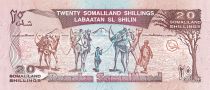 Somaliland 20 Shillings - 5th anniversary of the independance - 1966 - Serial AC - P.10