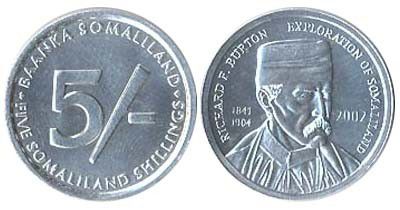 1 P SOMALILAND 5 Shillings
