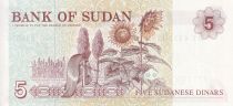 Soudan 5 Dinars - Palais du peuple - Plantations - 1993 - P.51