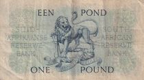 South Africa 1 Pound - Jan Van Riebeek - Lion - 04-12-1951 - Serial B.113 - P.92d