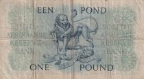 South Africa 1 Pound - Jan Van Riebeek - Lion - 10-11-1951 - Serial B.93 - P.92c
