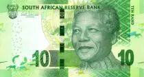 South Africa 10 Rand - Nelson Mandela - White rhinoceros with rings - UNC - P.138