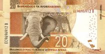 South Africa 20 Rand - Nelson Mandela - Elephants, rings - 2014 - UNC - P.139