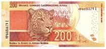 South Africa 200 Rand - Nelson Mandela - Leopard - 2015 - Letter E