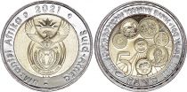 South Africa 5 Rand - 100 years of Central Bank - Bimetalic - 2021 - MS