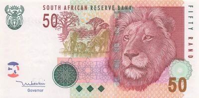 South Africa 50 Rand - Lion - ND (2005) - P.130