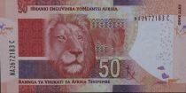 South Africa 50 Rand - Nelson Mandela - Lion - 2016 - NA-C Series