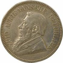 South Africa Paul Kruger - 2 1/2 Silver Shillings - 1896 Pretoria