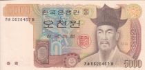 South Korea 5000 Won - Yi - ND (1983) - P.48