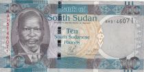 South Sudan 10 Dollars John Garang de Mabior, buffalos - 2011