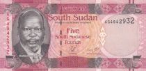 South Sudan 5 Pounds Dr John Garang de Mabior - Cows - 2011