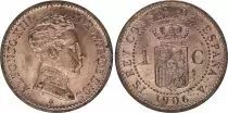 Spagna 1 centimo - Alfonso XIII  -1906 -  AU