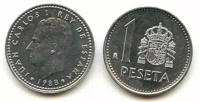 Spagna 1 Peseta Juan Carlos I