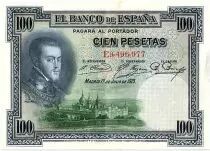 Spagna 100 Pesetas - Felipe II - VF to XF - Serial E - P.69