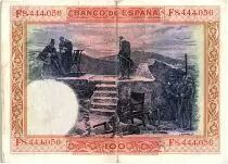 Spagna 100 Pesetas - Felipe II - VF various serial - 1925