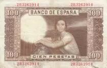 Spagna 100 Pesetas - J.R. de Torres - 07-04-1953 - Serial 2R