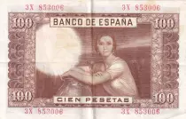 Spagna 100 Pesetas - J.R. de Torres - 1953 - Serial 3X