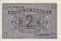 Spagna 2 Pesetas - Gothic church of Burgos - 1938 - Serial C - P.109