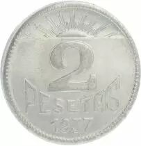 Spagna 2 Pesetas Consejo de Asturias y Le�n - 1937