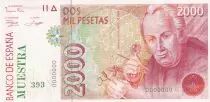 Spagna 2000 Pesetas - Jose C. Mutis - 1992 (1996) - Specimen -  P.164