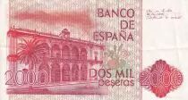 Spagna 2000 Pesetas Juan Ramon Jimenez  - 1980 - VF to XF - P.159