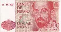 Spagna 2000 Pesetas Juan Ramon Jimenez  - 1980 - XF - P.159
