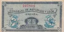 Spagna 25 Centimos - Consejo de Asturias y Leon - ND (1936) - P.S601