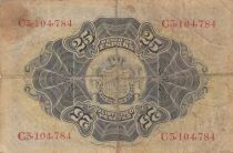 Spagna 25 Pesetas - Seated Woman - Coat of Arms - 1906 - Series C