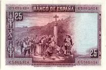 Spagna 25 Pesetas P. Calderon de la Barca - 1928 - Serial C - VF - P.74