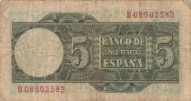 Spagna 5 Pesetas - 1948 - P.136