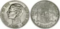 Spagna 5 Pesetas,  Alfonso XII  - Arms - 1878 (78) EM-M
