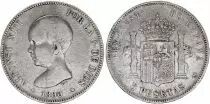 Spagna 5 Pesetas,  Alfonso XIII - Armoiries - 1890 (90) MP-M