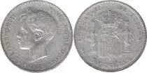 Spagna 5 Pesetas Alfonso XIII - Arms - 1898